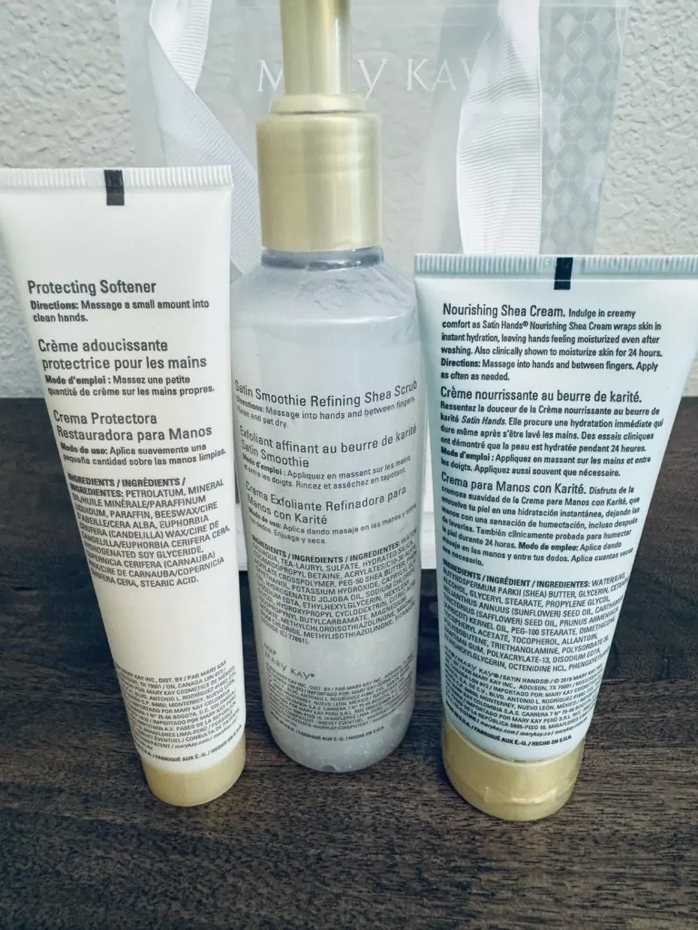 Mary Kay Satin Hands 3-pc Hand Care Lotion Scrub Set